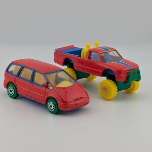 Bundle of 2 Realtoy Die-Cast Vehicles – Ford Galaxy + Monster Pickup